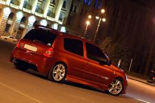 Renault Clio Sport тюнинг заднего бампера, порогов